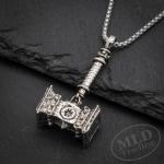 Thor's Hammer Pendant Necklace - Norse Amulet