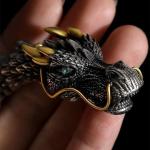 Viking Dragon Scale Chain Bracelet for Men