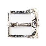 Viking Axe Belt Buckle in German Silver