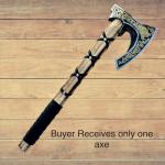 Custom Forged Viking Axe with Rose Wood Handle