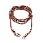 Oxidized Copper Wheat Necklace for Viking Style