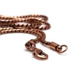 Oxidized Copper Wheat Necklace for Viking Style