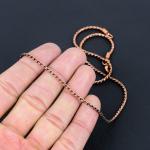 Oxidized Copper Wheat Necklace for Viking Style
