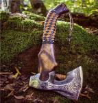 Engraved Viking Axe Hatchet for Throwing Fun