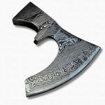 Bearded Damascus Steel Viking Axe Head