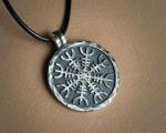 Aegishjalmur Helm of Awe Viking Necklace Pendant