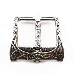 Viking Axe Belt Buckle in German Silver