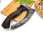 Viking Pizza Cutter Axe with Carbon Steel Blade