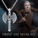 Viking Ax Necklace in Sterling Silver for Men
