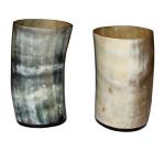 Set of 2 Horn Viking Drinking Mugs