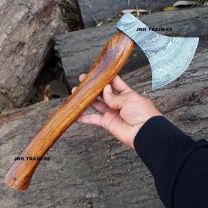 Personalized Damascus Steel Viking Bearded Hatchet