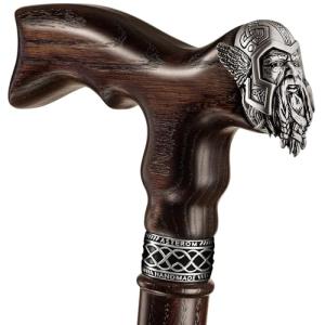 Unique Viking Walking Cane - Thor in Walnut