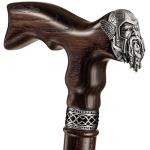 Unique Viking Walking Cane - Thor in Walnut