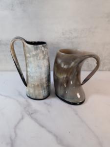 Set of 2 Viking Beer Drinking Horn Mugs