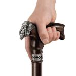 Unique Viking Walking Cane - Thor in Walnut