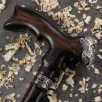 Unique Viking Walking Cane - Thor in Walnut