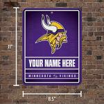 Minnesota Vikings Custom Metal Parking Sign