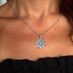 Viking Valkyrie Pendant Necklace in Sterling Silver