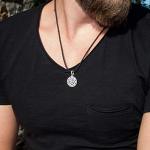 Viking Valkyrie Pendant Necklace in Sterling Silver