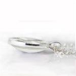 Viking Style Silver Templar Shield Pendant Necklace