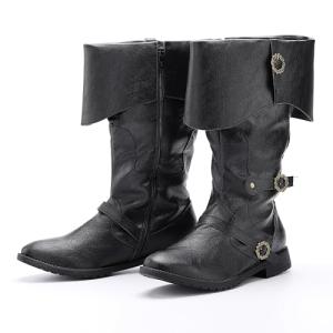 Men's Viking Style Pirate Leather Boots