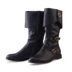 Men's Faux Leather Viking Pirate Costume Boots