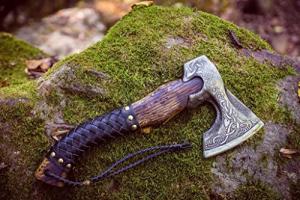 Viking Axe with Carbon Steel Blade and Ash Handle