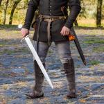 Viking Style Dark Brown Boot Covers for Costumes