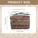 Brown Faux Fur Viking Leg Warmers for Cosplay
