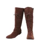 Brown Lace-Up Renaissance Combat Boots for Men