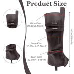 Viking Style Dark Brown Boot Covers for Costumes