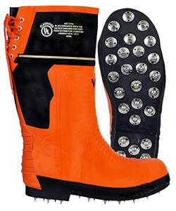 Men's Orange/Black Viking Chainsaw Safety Boots