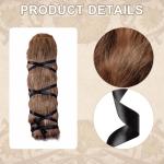 Brown Faux Fur Viking Leg Warmers for Cosplay
