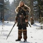 Viking Faux Fur Boots and Leg Warmers