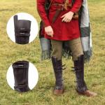 Viking Style Dark Brown Boot Covers for Costumes