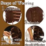 Men's Faux Leather Viking Boot Covers, Brown