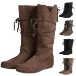 Unisex Viking Style Tied Boots for Cosplay