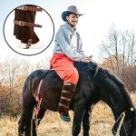 Men's Faux Leather Viking Boot Covers, Brown