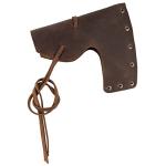 Valhalla Gear Leather Axe Head Sheath - Bourbon Brown
