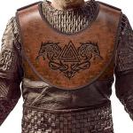 Fenrir Vegvisir Embossed Leather Chest Armor