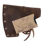 Valhalla Gear Leather Axe Head Sheath - Bourbon Brown