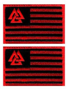 Valknut Flag Patch for Jackets and Gear