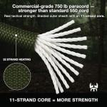 Three Vikings 25 Ft Camo Paracord Rope 750lb