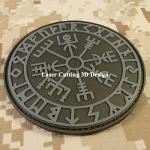Viking Vegvisir Luminous PVC Patches - 2 Pack