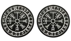 Odin Vegvisir Compass Iron-On Patch Set