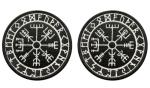 Odin Vegvisir Compass Iron-On Patch Set