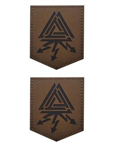 Viking Valknut IR Reflective Tactical Patches - 2 Pack