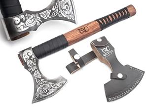 19-Inch Viking Axe with Leather Sheath