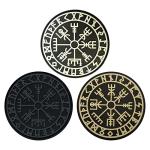 Viking Vegvisir Luminous PVC Patches - 2 Pack