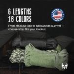 Three Vikings 25 Ft Camo Paracord Rope 750lb